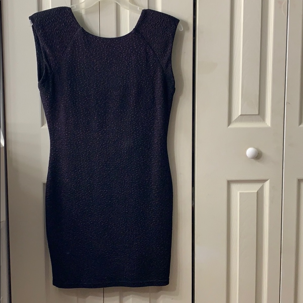 Dark plum/black dress